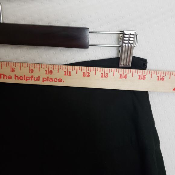 VTG Carole Little Sz 8 Black Linen Rayon‎ Peasant Skirt Floral Embroidered Boho - Picture 6 of 10